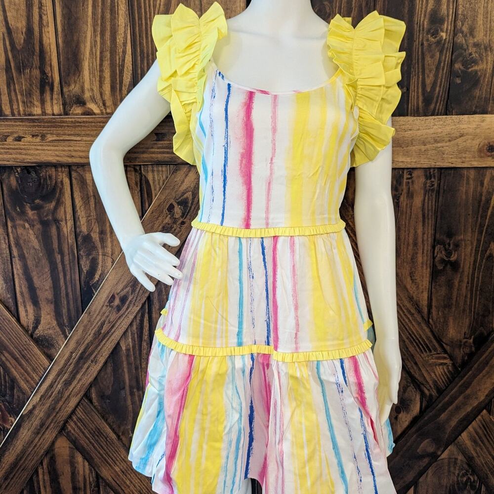 NWT Alden Adair Amora Dress in Caribbean Stripe size Small